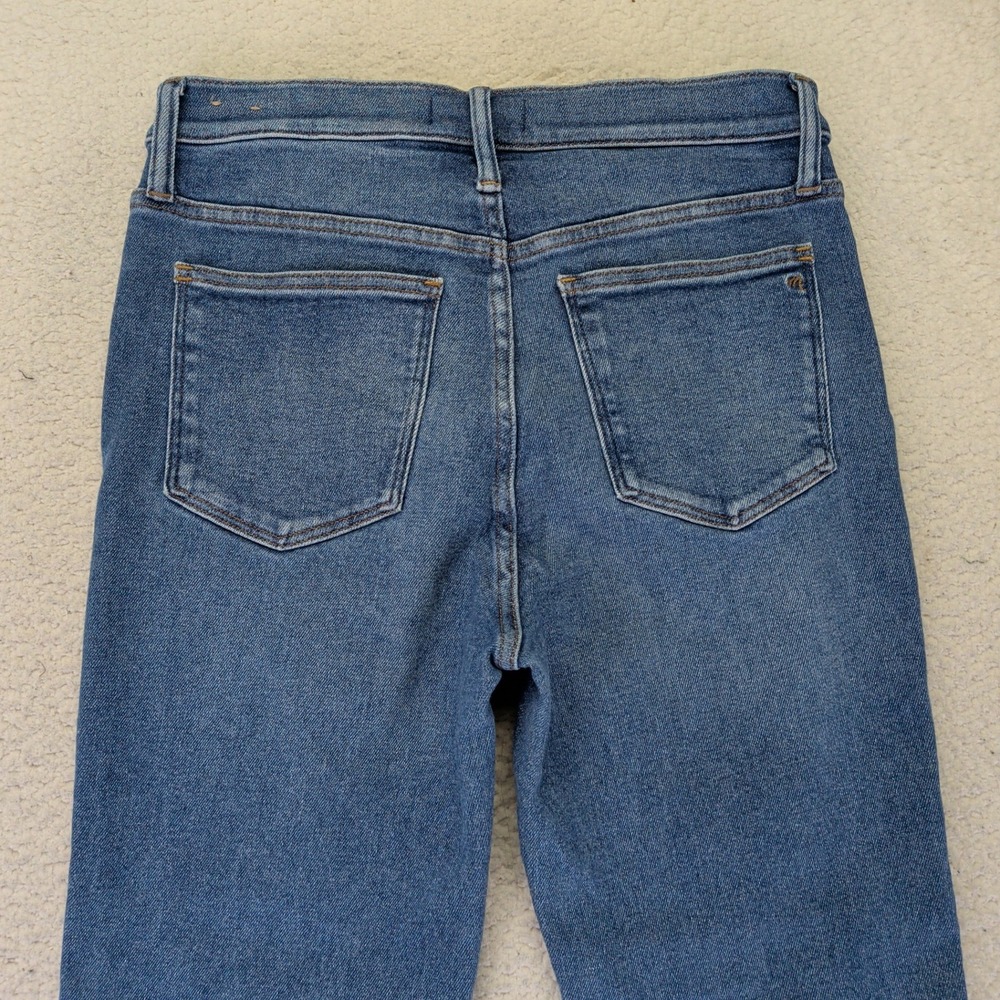 Madewell Stovepipe High-Rise Straight Leg Jeans Blue NF121 Womens 28‎ - Picture 9 of 10
